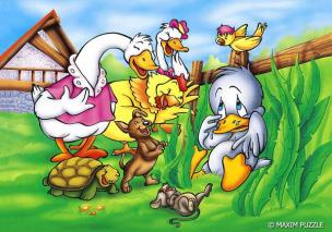 Opakowanie Puzzle 104 - Brzydkie Kaczątko MAXIM