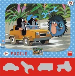 Opakowanie Puzzle 12 Krecik u mechanika DINO