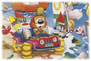 Opakowanie Puzzle 15 maxi - Autko na plaży AXEL