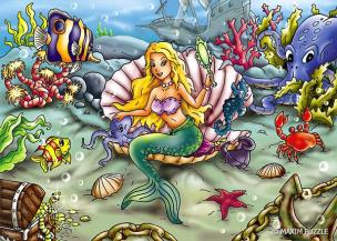 Opakowanie Puzzle 150 - Mała Syrenka MAXIM