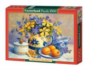 Opakowanie Puzzle 1500 Zastawa z kwiatami CASTOR