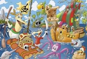 Opakowanie Puzzle 200 - Piracka tratwa AXEL