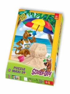 Okładka książki Puzzle 24 maxi Scooby-Doo na plaży