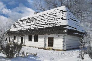 Opakowanie Puzzle 300 - Ośnieżona chata AXEL
