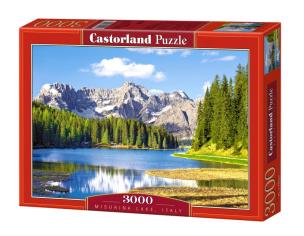 Okładka książki Puzzle 3000 Jezioro Misurina - Włochy CASTOR