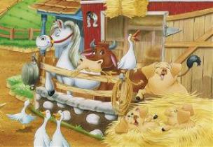 Opakowanie Puzzle 35 - Na farmie Czerwony AXEL