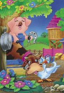 Opakowanie Puzzle 35 - Na farmie Niebieski AXEL