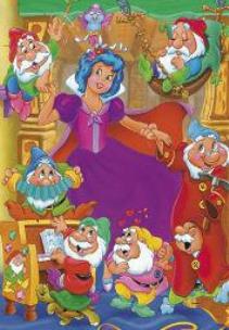 Opakowanie Puzzle 35 - Śnieżka i krasnoludki AXEL