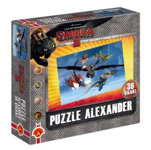 Okładka książki Puzzle 36 Gigant Jak wytresować smoka 2 ALEX