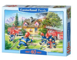 Okładka książki Puzzle 40 maxi - Gaszenie pożaru CASTOR