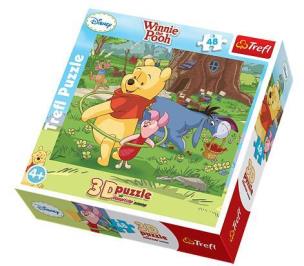 Opakowanie Puzzle 48 Kubuś i hula hop 3D TREFL