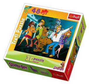 Okładka książki Puzzle 48 Scooby-Doo Tam jest! 3D TREFL