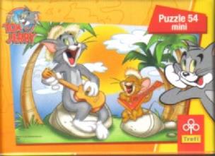 Opakowanie Puzzle 54 mini Wakacje Toma&Jerry'ego Gitara TREFL