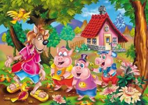 Opakowanie Puzzle 60 maxi - Trzy świnki AXEL