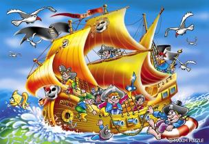 Opakowanie Puzzle 600 - Statek Piracki MAXIM