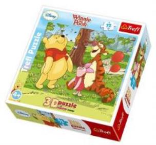Opakowanie Puzzle 72 Kubuś Puchatek i Pszczółki 3D TREFL
