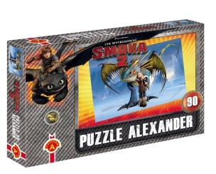 Okładka książki Puzzle 90 Jak wytresować smoka 2 Zimno ALEX