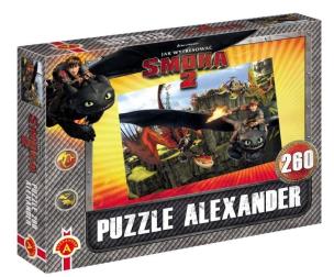 Okładka książki Puzzle Jak wytresować smoka 2 Gonisz 260 ALEX