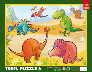 Opakowanie Puzzle ramkowe - Dinozaury TREFL