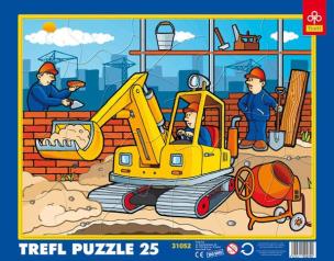Opakowanie Puzzle ramkowe - Na budowie TREFL