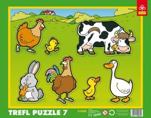 Opakowanie Puzzle ramkowe - Wiejskie zwierzęta TREFL
