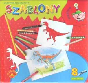 Okładka książki Szablony dinozaury ALEX