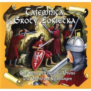 Okładka książki Tajemnica Groty Łokietka wersja pol. ang. i niem.