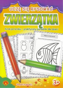 Okładka książki Uczę się rysować zwierzątka ALEX