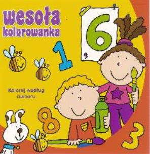 Okładka książki Wesoła kolorowanka - Koloruj według numeru