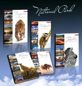 Opakowanie Zeszyt A5/80K/BR kratka 10 szt. National Parks