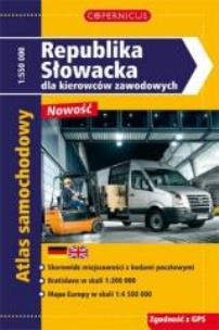 Okładka książki Atlas Samochodowy - Słowacja dla kier. zawodowych