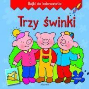 Okładka książki Bajki do kolorowania - Trzy świnki