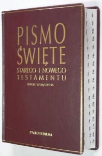 Okładka książki Biblia Tysiąclecia - opr. skórzana z nacięciami