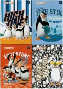 Opakowanie Brulion A6/96K kratka Pingwiny Movie (10szt)