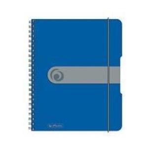 Opakowanie Brulion na spirali A5/80K kratka PP niebieski