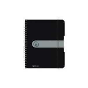 Opakowanie Brulion na spirali A6/100K kratka PP czarny