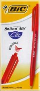Opakowanie Długopis Round Stic Clic - czerwony (20 szt.) BIC
