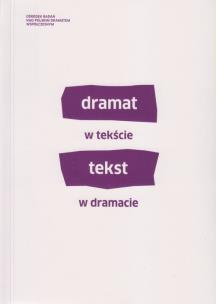 Opakowanie Dramat w tekście tekst w dramacie