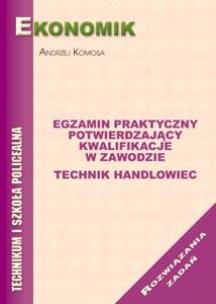 Okładka książki Egz. prak. tech. handlowiec. Rozwiązania zadań