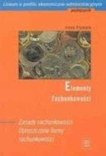 Okładka książki Elementy rachunkowości. Zasady rachunkowości WSiP
