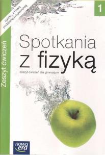 Okładka książki Fizyka  GIM 1 Spotkania... ćw. NE