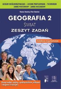 Okładka książki Geografia LO 2 Świat ćw. PPWK NE