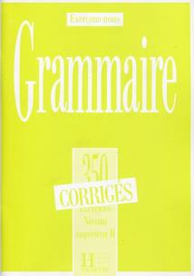 Opakowanie Grammaire 350 Corriges Odpowiedzi Poziom zaawansowany