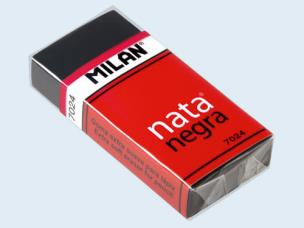 Opakowanie Gumka plastikowa czarna (24szt) MILAN