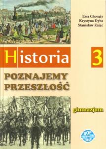 Okładka książki Historia GIM 3 Poznajemy przeszłość podr.  SOP