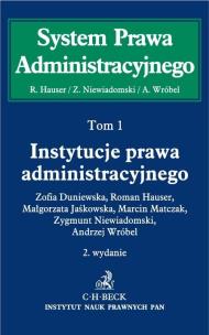 Okładka książki Instytucje prawa administracyjnego. Tom 1