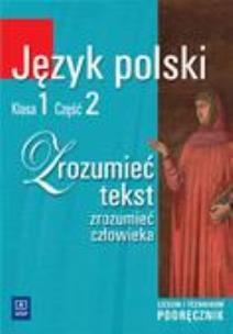 Okładka książki J.polski LO Zrozumieć tekst 1/2 WSiP