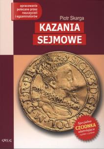 Okładka książki Kazania Sejmowe z oprac. GREG