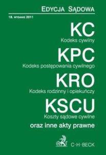 Okładka książki KC, KPC, KRO, KSCU wyd. 18