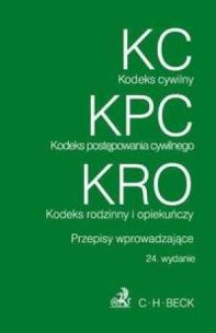 Okładka książki KC, KPC, KRO wyd. 24